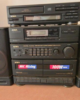 impianto mini hi fi aiwa
