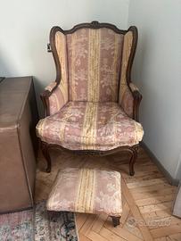 Poltrona  stile Bergère vintage