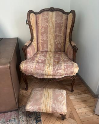 Portrona stile Bergère vintage