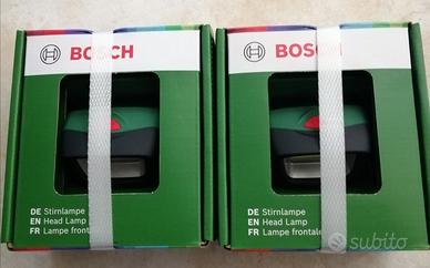 DUE Lampade Frontali BOSCH 190 LUMEN 