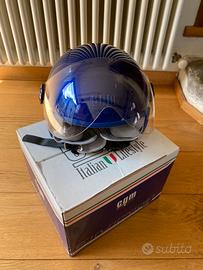 Casco jet junior HAVANA BLUE METAL