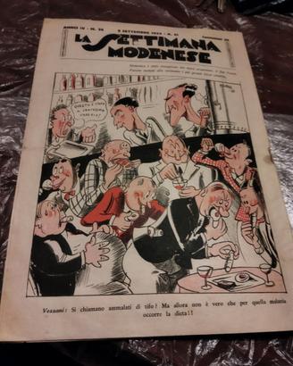 1933 la settimana Modenese Ill. Molinari