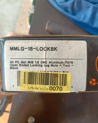 Bulloni ruota, lung nut M12 x 1.5