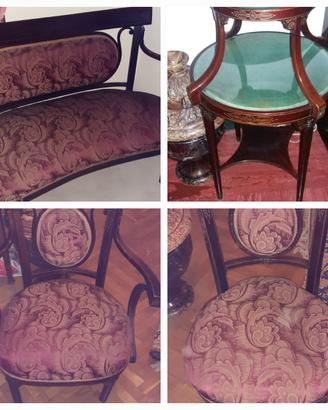 set divanetto +poltroncine +tavolino 