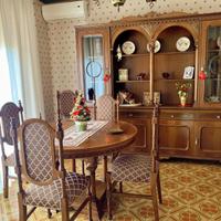 STANZA DA PRANZO IN NOCE O SOLO TAVOLO CON 6 SEDIE