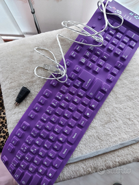 Tastiera arrotolabile in gomma