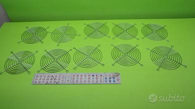 Kit 10 pezzi - Griglia metallica per ventola cm 12