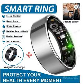 Anello Smart Ring freq cardiaca pressione ossigeno