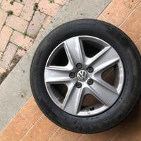 Cerchi gomme ruote complete r16 volkswagen vw