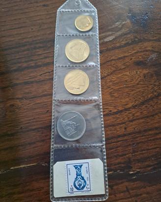 Monete e francobollo Egitto 