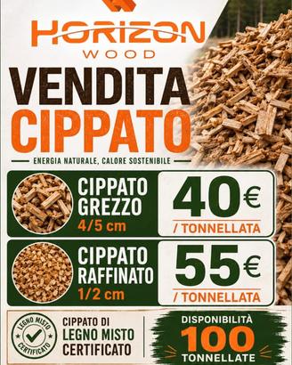 Cippato da riscaldamento