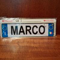 Simil targa Marco simpatico presente per Marco