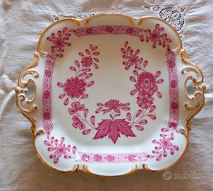 Vassoio stile "Indisch Purpur" in Limoges Pate