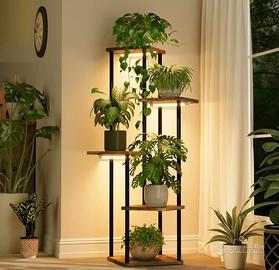Porta piante con luce