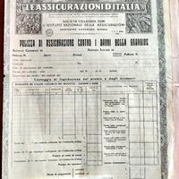 Certificato assicurativo LE ASSICURAZIONI D'ITALIA