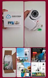 Telecamera I/E 360° USB 1080p FHD/WiFi 2.4ghz