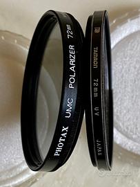 Set Filtri UV e Polarizzatore da 72 mm 