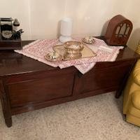 cassapanca in noce massello 