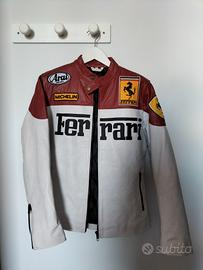 Giacca in pelle vintage Ferrari