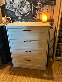 Cassettiera bisnca ikea