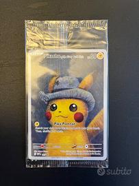 Pikachu with Grey Felt Hat x Van Gogh sealed
