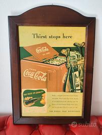 Quadro Coca Cola originale Vintage no riproduzione