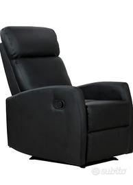 poltrone ecopelle reclinabile 