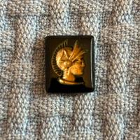 Inserto per anello in pietra dura nera