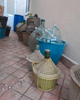 Damigiane vetro vino