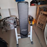 panca con supporto bilanciere