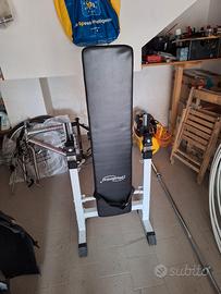 panca con supporto bilanciere