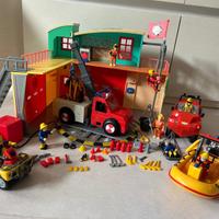 Caserma Pompiere Sam con tanti veicoli e accessori