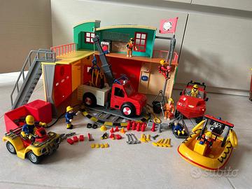 Caserma Pompiere Sam con tanti veicoli e accessori