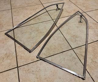 Coppia vetri posteriori Fiat 850 Coupè sport 1965