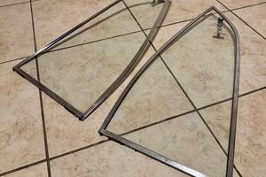 Coppia vetri posteriori Fiat 850 Coupè sport 1965