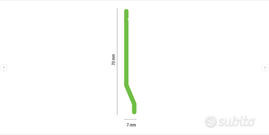 17BATTISCOPA IN PVC BIANCO Sp 2mm x H 7 x L 200 cm