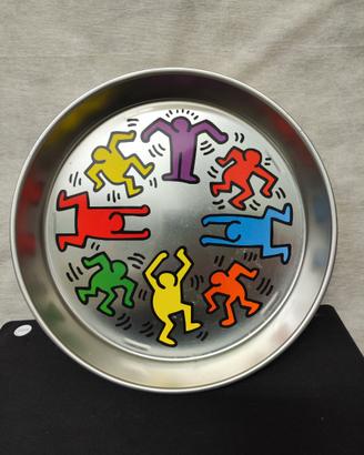 Vassoio iconico di Keith Haring diametro 35,5cm