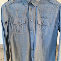 Camicia jeans da ragazzo, taglia 14 anni