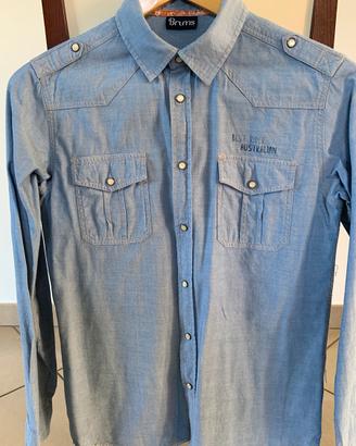 Camicia jeans da ragazzo, taglia 14 anni