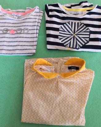 3 magliette Okaïdi, taglia 6 anni.