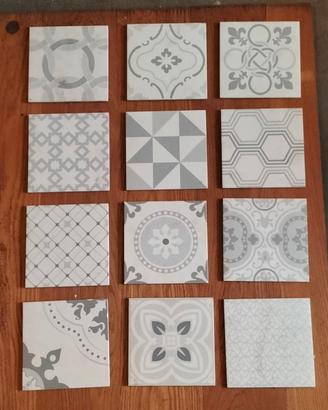 piastrelle Decoro grigio 20x20