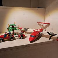 lego city aereo pompieri e jeep 4209