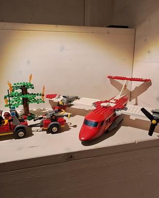 lego city aereo pompieri e jeep 4209