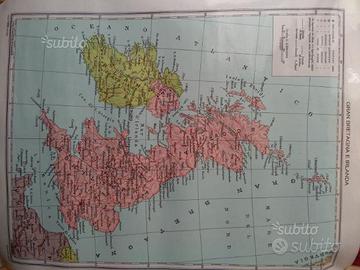 Cartina plastificata Gran Bretagna e Irlanda
