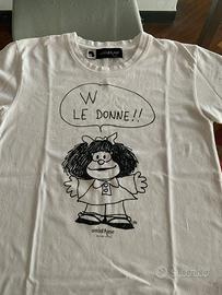 T-shirt  ottod’ame con stampa di mafalda