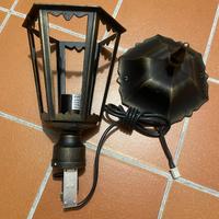 Lampione anticato in alluminio