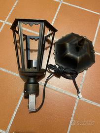 Lampione anticato in alluminio