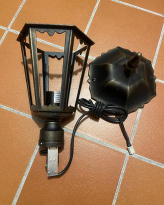 Lampione anticato in alluminio