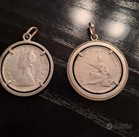Due monete 500 lire in argento 