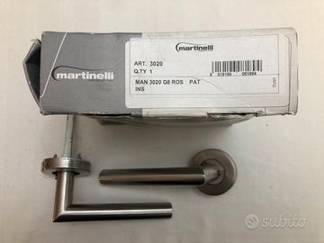 Maniglia Acciaio Spazzolato, per Porta in Legno